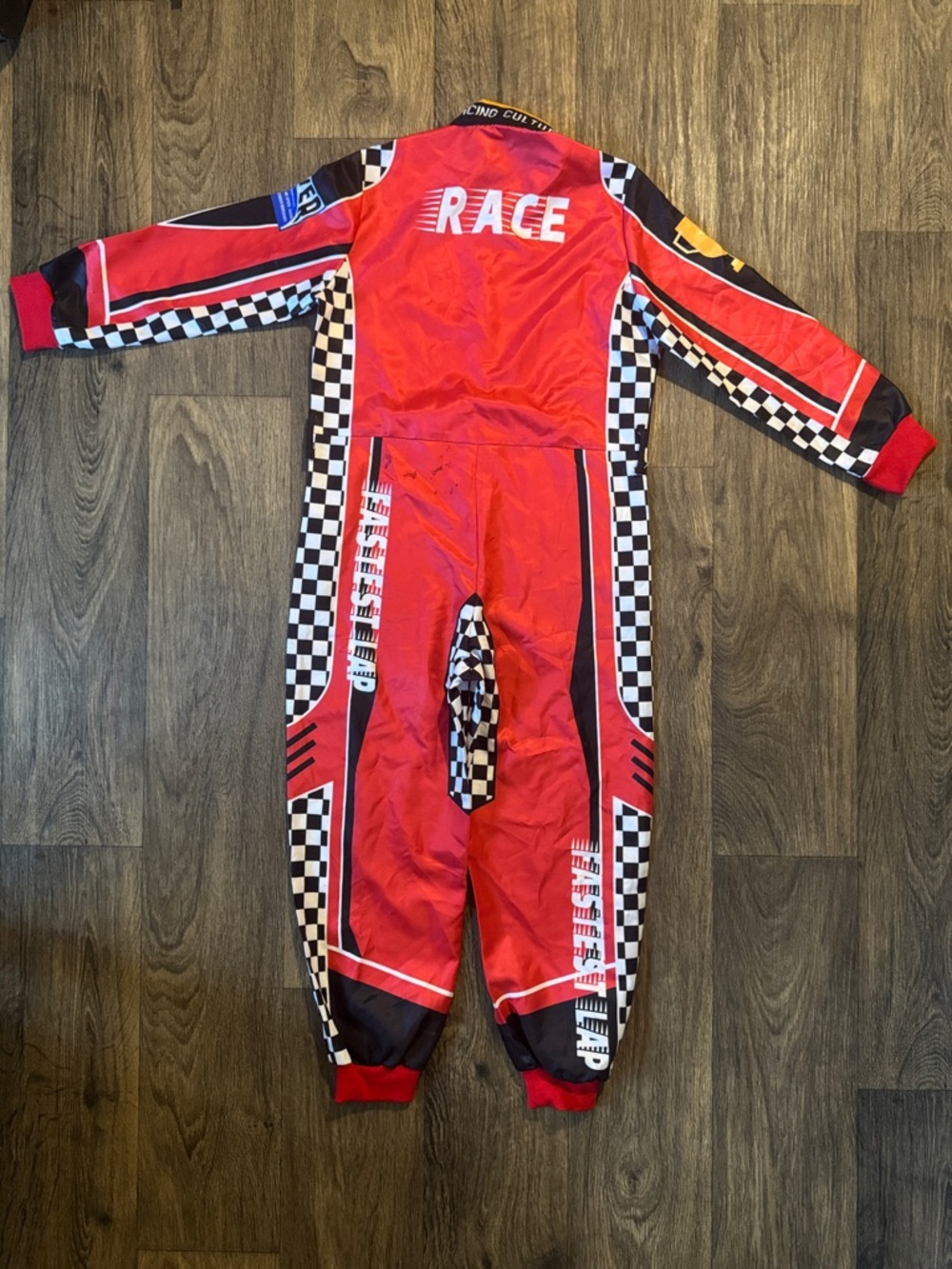 🏎️Kids Red Racing One-Piece Coverall🏎️ - Picture 4 of 5